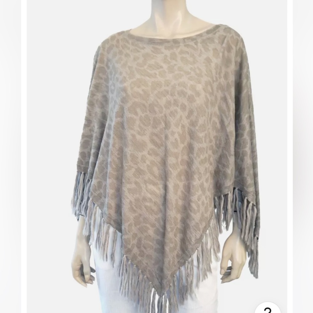 Rebecca Taylor Leopard Poncho